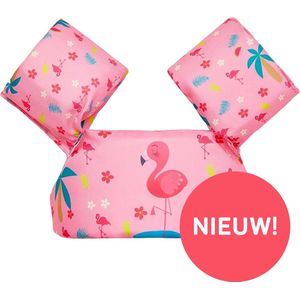 Zwemvest Kinderen - Puddle Jumper Deluxe - Flamingo Design - 13 tot 23 kg - 2 tot 6 jaar - Zwembandjes - Zwemvest kind - Reddingsvest