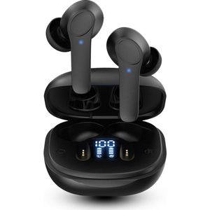 Otiume - Draadloze Oordopjes - Bluetooth Oordopjes - Wireless Earbuds - 32 uur speeltijd - Hi-Fi Sound - Zwart