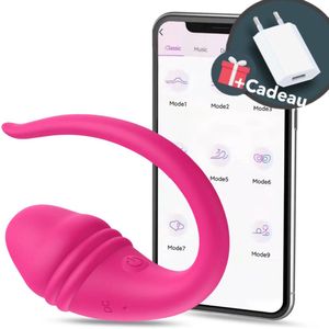 Valentijn - Love Spouse - Vibrerende ei - Samen Plezier - Vibrator voor vrouwen - Vibrator voor koppels - Lush - Paars - Roze - Bedienbaar via app/ ei - Dildo - Merkloos - Cadeau - Krachtig - Ei - Vibratie - Clitoris - Sekspeeltje - Genieten