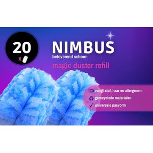 NIMBUS Magic Duster Refill 20 Navullingen blauw Nimbus Plumeau