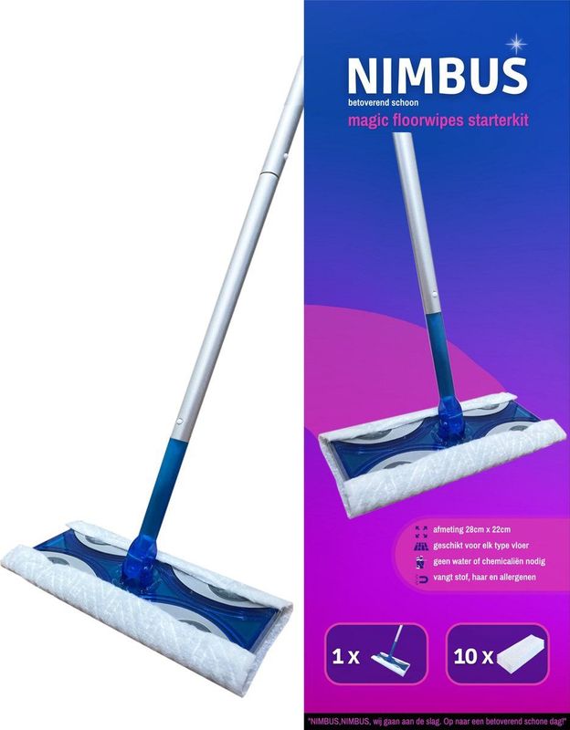 NIMBUS Magic Vloerdoek Starterkit 1 set
