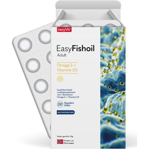 Easyvit - Easyfishoil - Visolie - Oranje - Kauwbare Gellies