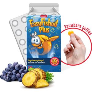 EasyFishoil - Kauwgellies - Suikervrij - Omega-3 EPA/DHA