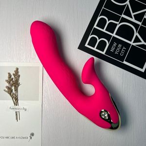Rabbit Vibrator - Gspot & Clitoris tweezijdige stimulatie - Medische silicone - Vibrators voor vrouwen - Seksspeeltje - Discreet - Luxe design - Gratis opbergtas