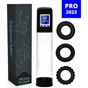 ONETOUCH PRO™ - Automatische Penispomp - Sex Toys voor Mannen - Elektrisch met Penisring - Met Cockring Set - Penis Vergroter XXL