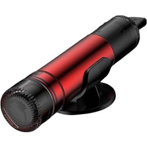 Veiligheidshamer Noodhamer - Auto Ruit / Gordel - Evolution - Veiligheidsset - Sleutelhanger - Houder + Testglas- Zwart / Rood