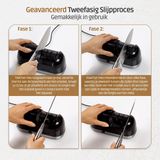 Olvy Elektrische Messenslijper PRO - Messenslijper Elektrisch - Anti Slip - Messen Slijper - Messenslijpers