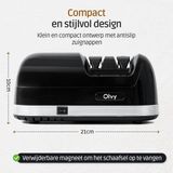 Olvy Elektrische Messenslijper PRO - Messenslijper Elektrisch - Anti Slip - Messen Slijper - Messenslijpers