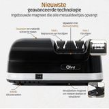 Olvy Elektrische Messenslijper PRO - Messenslijper Elektrisch - Anti Slip - Messen Slijper - Messenslijpers