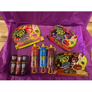 Juicy Drop mix Box - Amerikaans snoep - International candy - Snoep Box - Sinterklaas en kerst cadeau