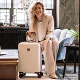 Dames handbagage koffer creme - 55 cm - MŌSZ Lauren