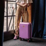 MŌSZ Handbagage Harde Koffer / Trolley / Reiskoffer - 55 x 35 x 20 cm - Lauren- Lila