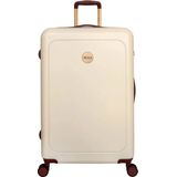 MŌSZ Harde Koffer / Trolley / Reiskoffer - 76 cm (Large) Lauren - Wit / Beige