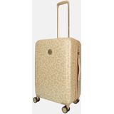 MOSZ Harde Koffer / Trolley / Reiskoffer - 66 cm (Middel) Lauren - Parterprint Beige