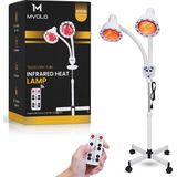 Mvolo® S1 600W Dubbele Infraroodlamp – Infraroodtherapie - Pijnverlichting - Spierherstel – Rood Licht Therapie voor Gewrichten - Slaap - Red Light Therapy