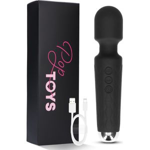 Poptoys Vibrator voor Vrouwen en Koppels - Wand Vibrator - Clitoris Stimulator - G Spot Sex Toys - Erotiek - 8 Snelheden & 20 Vibraties