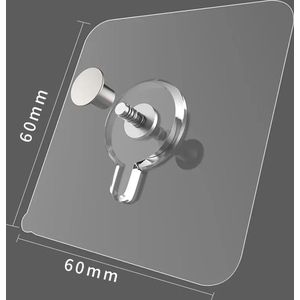 Zelf klevende haak | Klevende schroef | Haakjes |Ophangen zonder boren | Snel en Sterk | Zelfklevende haak / knop | 2 stuks |