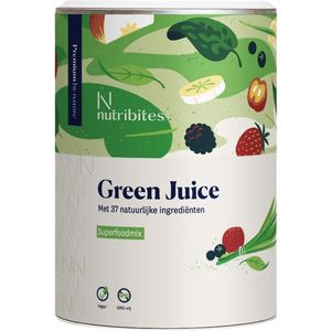 Nutribites - Green Juice - Vegan Superfood Groen Poeder - 300g - 37 Gezonde Ingrediënten