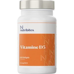 Nutribites - Vitamine D3 - Supplement - 60 Capsules - Veilig Gedoseerd