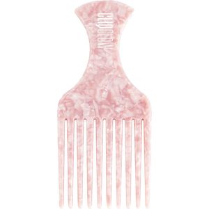 CLIQGLOW Speckle Afro Kam | Afro kam - Krullend Haar – Volume – Curly Hair - Wide Comb – Acetaat – Krullend Haar – Detangling Shower Comb - Afro Haar Verzorging | Light Pink