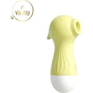 Vibely - Satisfying Seahorse - Luchtdruk Vibrator - sex toys voor vrouwen - Vibrators voor vrouwen - 10 standen - Yellow