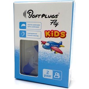 SoftPlugs Fly - Kids Size - Vlieg Oordoppen - 2 paar - Voordeelverpakking