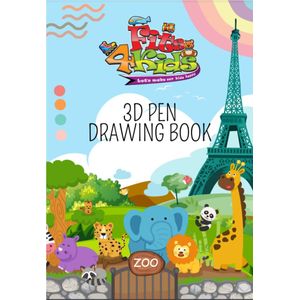 Fits4Kids® Sjablonen Boek XXL Met Overtrekvel Voor 3D Pen - Accessoires - Tekenboek Met Voorbeelden - Knutselen voor Kinderen - Voorbeeldboekje