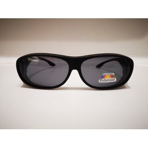 Overzet zonnebril - Gepolariseerd - Zwart - Medium - Heren/Dames