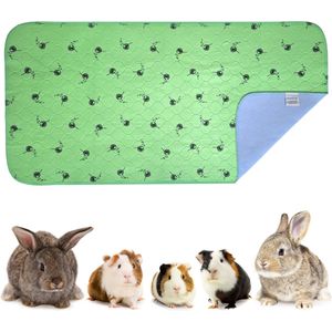 VANESTE Bodembedekking Knaagdieren en Konijnen - Cavia Fleece Liner met Antislip dots - Strooiselmat - Stofvrij - Wasbaar - 120x60 cm - 1 Stuk