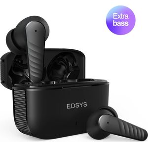 EDSYS Draadloze Sport Oordopjes – Bluetooth Oortjes Draadloos – Waterdicht IPX5 – Extra Bass – 40 Uur Speeltijd