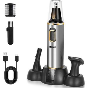 DSP Neustrimmer - Neustrimmer Mannen - Oortrimmer - Baardtrimmer - Neustrimmer Vrouwen - Neushaartrimmer - Wenkbrauw trimmer - Oplaadbaar - Blauw