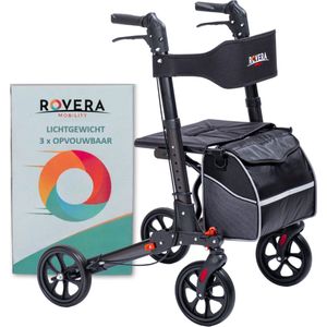 Rovera Mobility - DualFold Easy Rollator - Grijs - Aluminium
