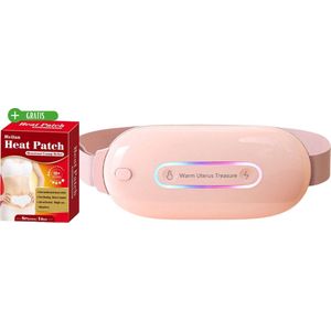 MHZ-TRADING - Warmteband – Menstruatie Pijnverlichting – Rugwarmer – Warmtegordel – Warmteriem – Warmteband Onderrug – Massagekussen – Elektrische Kruik - Roze