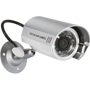 Dummy camera - Beveiliging binnen & buiten - Aluminium met kabel - Nepcamera - Beveiligingscamera