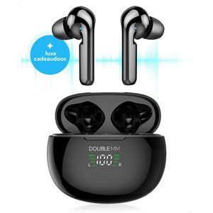 DOUBLE MM - Draadloze Oordopjes - Bluetooth Oordopjes - Oordopjes Draadloos - Oortjes - Sport Oordopjes -