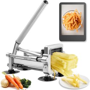 Fornello - Frietsnijder Compact - Roestvrijstaal - Inclusief Receptenboek