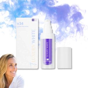 Luxury White - V34 Colour Corrector - Tandpasta - Paarse Formule - Whitening