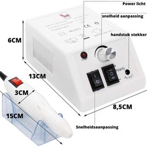 Nagelfrees complete set - Professionele elektrische manicure en pedicure set nagelvijl - Manicure & Pedicureapparaten - 35000rpm - Nagelboormachine - Elektrische Nagelvijlen