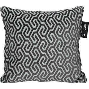 Qnuz warmtekussen - Print Grijs - 45x45cm - elektrisch - oplaadbaar - USB - draadloos - kerstpakket - incl. powerbank - infrarood