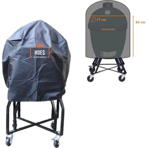 Luxe waterdichte ronde BBQ hoes - 84 cm x 77 cm - Barbecue beschermhoes - BBQ accessoires - Geschikt voor o.a. Kamado, Big Green Egg, Grill Guru, The Bastard, Patton, Weber