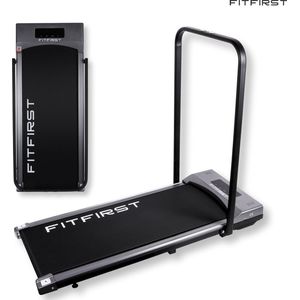 FitFirst® Jogger - Loopband met ingebouwde Speakers en App - Inklapbaar en verrijdbaar - Met afstandsbediening - Display met Trainingsinformatie - Telefoonhouder - Bluetooth - Hometrainer Fitness - Ideaal voor onder bureau