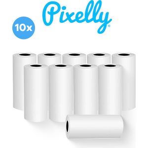 Pixelly® Print Papier- Witte Rollen - Wit Papier - Thermisch Papier - Pocket Printer - Mini Printer - 10 Rollen