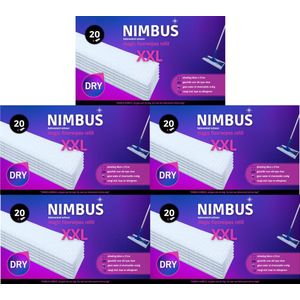 NIMBUS Magic Floorwipes Refill XXL (100x) - Droge Vloerdoekjes 46cm x 27cm - Geschikt voor Swiffer