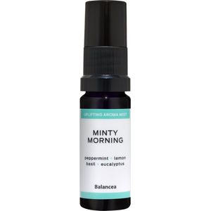 Balancea Minty Morning Aroma Mist 10ml | Uplifting Essentiële Olie Spray | Aura Spray | Puur & Natuurlijk | Makkelijk in gebruik | Perfect om de dag mee te beginnen