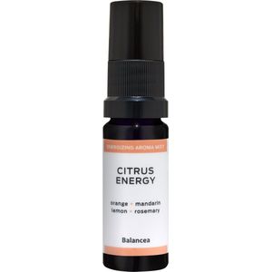 Balancea Citrus Energy Aroma Mist 10ml | Essentiële Olie Spray | Aura Spray | met 7 ingrediënten | Energizing | Uplifting | Puur & Natuurlijk | Makkelijk & Zuinig in Gebruik