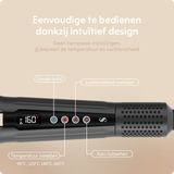 Stylila - Airstraight - Stijltang Wet-to-Dry - 2 in 1 - Kleur: Zwart