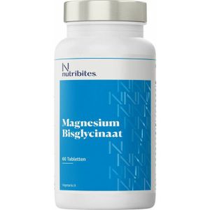 Nutribites - Magnesium Bisglycinaat - 60 Tabletten - Met Vitamine D3