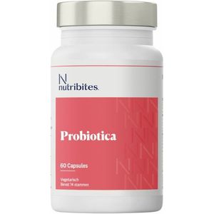 Nutribites - Probiotica - 60 Capsules - 14 Stammen - Met Vitamine C en Zink