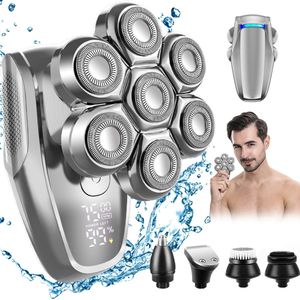 Skullptor® 5-in-1 Scheerapparaat Mannen - Skull Shaver - Scheerapparaat - Tondeuse - Hoofd Scheerapparaat Mannen - Electric Face & Head Shaver - IPX7 - Nat & Droog te Gebruiken - Neus & Baardtrimmer - Scheerapparaten - Skullshaver