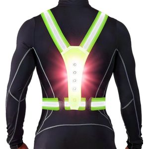 Hardloop Verlichting - Hardloopvest - Inclusief USB-C kabel - Hardloopvest Oplaadbaar - Reflecterend Hesje - Running vest - Borstlamp